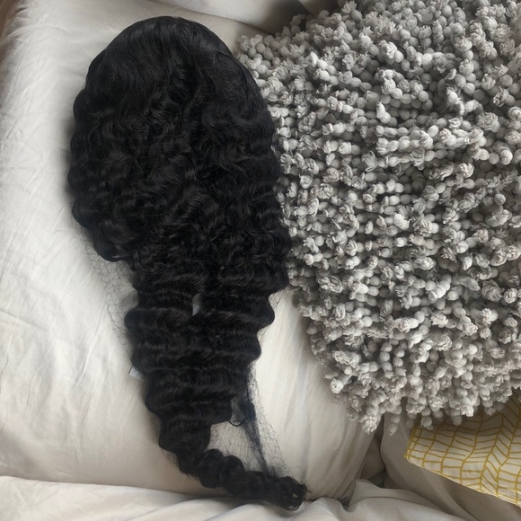 22”  100% HUMAN BRAZILIAN DEEP WAVE  LACEFRONT WIG main image 9